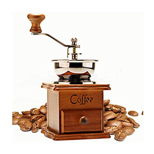 elegantstunning Mini Manual Coffee Bean Grinder Coffee Bean Mill Grinding Machine,10.510.517.5cm