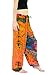 Orient Trail Women's Hippie Bohemian Yoga Pajama Tie-dye Hippie Pants M/L Sunset Orange