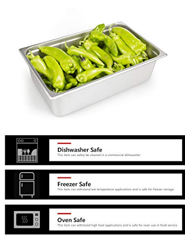 image for Stainless Steel Steam Table Pan Full Size,ATOSA A2006 Stainless Steel 