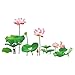 Coohole 1Pcs 3D Lotus Removable Vinyl Decal Art Mural Home Decor Wall Stickers (Multicolor)