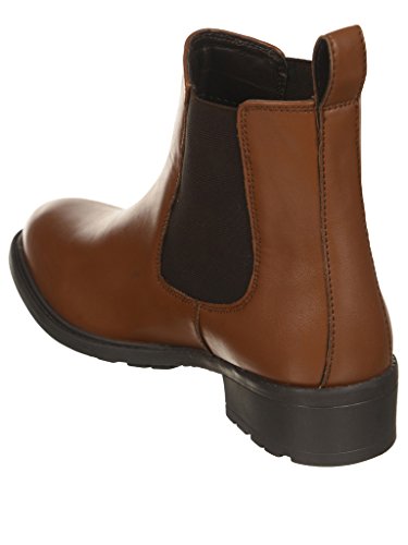 bruno manetti women tan synthetic leather boots
