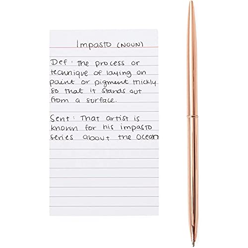 Portrait Style Vertically Ruled Index Cards, Checklist (3 x 5 In, 300