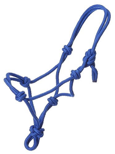 Tough 1 Miniature Poly Rope Tied Halter, Royal Blue, Medium