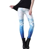 JOYHY Women's Plus Size Stretchy Digital 3D Printed Leggings Pants