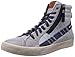 Diesel Men's D-Velows D-String Plus Mid Sneaker,Paloma/Silver Birch,US 10 M