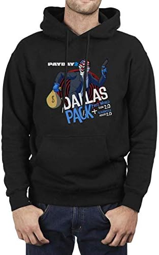 PAYDAY-2-Dallas-Pack- Hoodie Fleece Adult Shirt Jacket Sweatshirt for Men Hooded