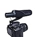 Comica CVM-V30 Shotgun Camera Microphone Super-Cardioid Directional Condenser Photography Interview Lightweight Video Microphone for Nikon DSLR and Fit 3.5mm Port Canon Cameras(Black)
