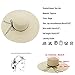 Womens Floppy Straw Hat Wide Brim Foldable Beach Cap Sun Hat for Women UPF 50+ Cd14-beige