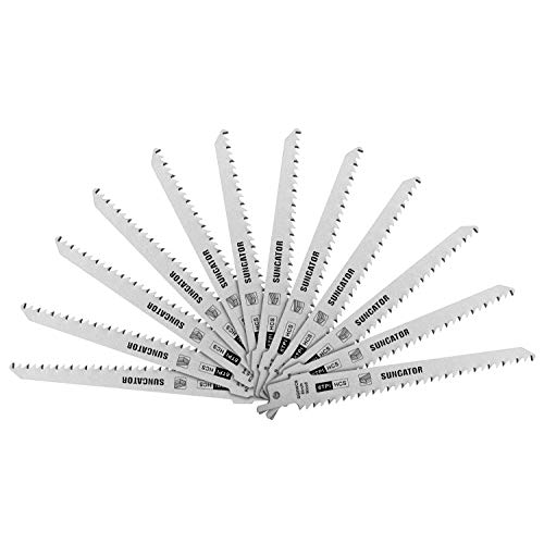 image for 12-Piece 6 Inch Reciprocating Saw Blades, SUNGATOR Wood Cutting Sawzal