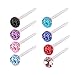 BodyJ4You 72PCS Crystal Stud Earrings Lot 36 Pairs Flexible Ear Piercing Gift Set