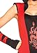 Leg Avenue Women's Ninja Assassin, Red/Black, Small