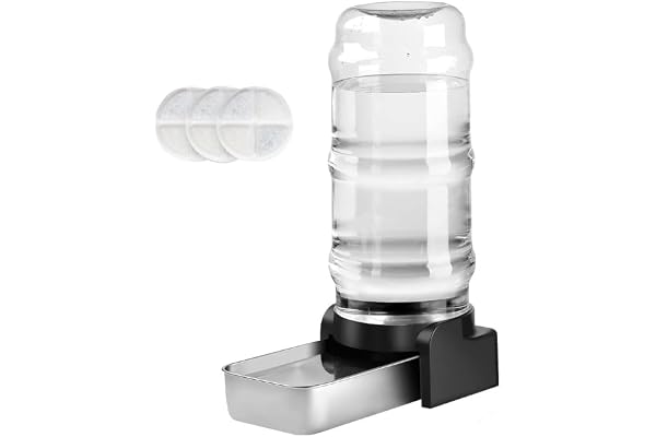 Marchul 8.6L Dog Water Dispenser, Large Dog Water Bowl Dispenser with Stainless Steel, Automatic Gravity Pet Bowl for Dogs Me