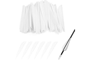 TY ARCHERY 4 Inch Archery Fletches Plastic TPU Fletching Vanes Feathers Vane DIY for Archery Arrows Carbon Arrow Hunting Target Shooting - Pack of 50