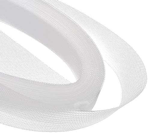 levylisa Polyester 2 Inch 50 Yard Stiff Horsehair Braid White for Polyester Boning Sewing Wedding Dress Dance Gowns Dress Accessories