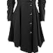 Susanny Womens Modern Button Closure Asymmetrical Winter Long Trench Jackets Coat, L(US M), Black
