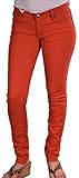 Roxy Juniors Skinny Slides Denim Jeans-Brick Red