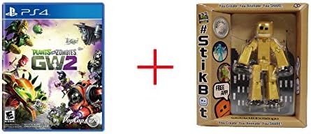 StikBot Metalbot Series Single Pack Action Figure AND Plants vs Zombies Garden Warfare 2 for Sony PS4 - Bundle