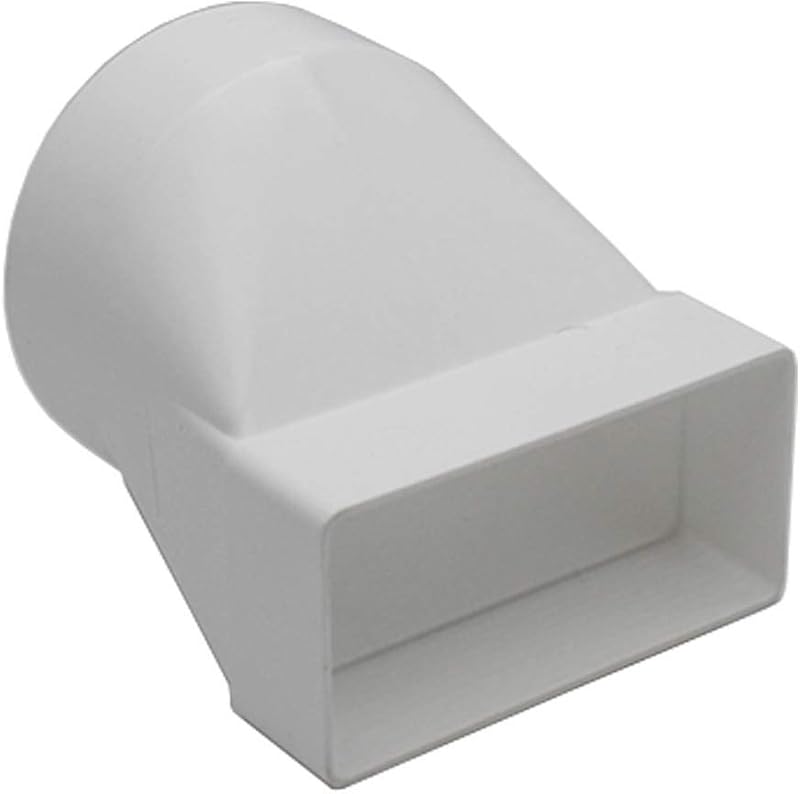 Kair 110x54mm Rectangular to 100mm Round Ducting Adaptor Connector UK Made