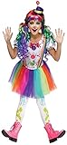 Fun World Kids Crazy Color Clown Costume (Small)