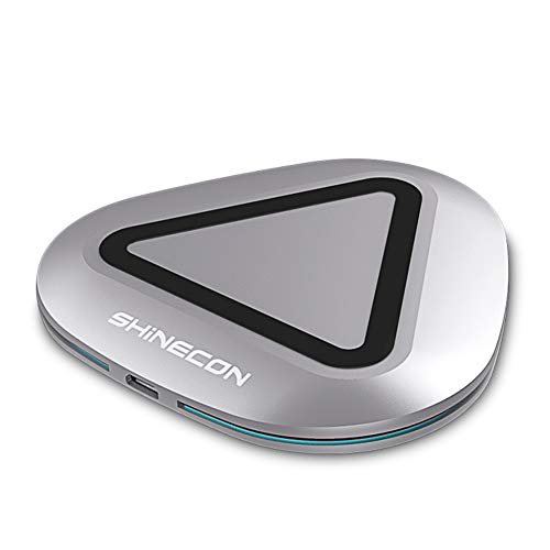 Zotoyi Wireless Charger Pad Fast Qi Certified Charging Pad Compatible iPhone X/Xs/Xs Max/Xr/8/8 Plus, Samsung Galaxy S9/S9 Plus/Note 8/S8/S8 Plus All Qi-Enabled Phones - Sliver
