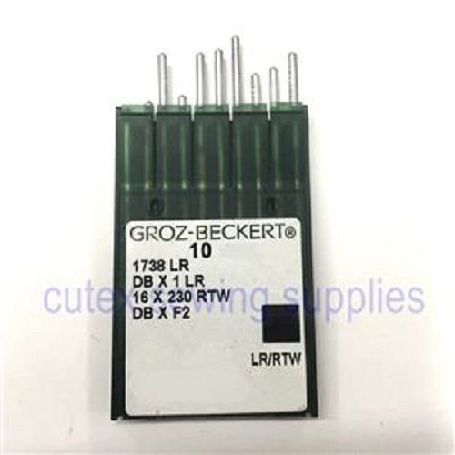 10 Pk. Groz-Beckert 16X257LR DBX1LR DBXF2 Leather Point (LR/RTW) Sewing Needles