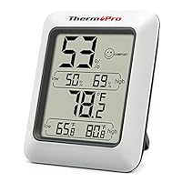 ThermoPro TP50 Digital Hygrometer Indoor Thermometer Room Thermometer and Humidity Gauge with Temperature Humidity Monitor