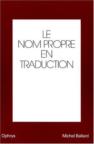 Le  nom propre en traduction
