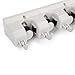 JISIMI Mop and Broom Holder, 5 Position with 6 Hooks Holds Up to 11 Tools, Multipurpose Wall Mounted Garage Garden Kitchen Tool Organizer Hanger for Rake