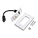 Cable Matters HDMI Wall Plate with Coax Outlet (Coax Wall Plate) in White
