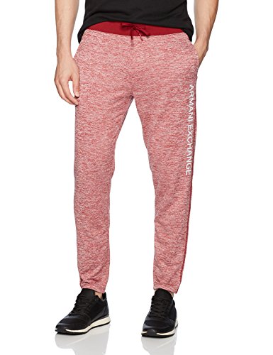 A|x armani exchange men s heathered logo tapered fleece sweatpant…