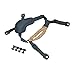KYhao Ordinary Helmet General Suspension Lanyard with 4 Points Chin Strap with Bolts and Screws for Fast ACH MICH IBH Helmet Black
