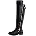 West Blvd Detroit Quilted Riding Thigh High Over The Knee Boots