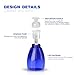 Foam Soap Dispenser BPA Free Liquid Hand Soap Dispenser Foaming Pump,For Kitchen or Bathroom Countertops,Pack of 3 Blue Empty Plastic Pump-Bottles Refillable and Environmental Friendly Foamer