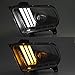 AKKON - For 2010-2014 Ford Mustang Tube LED Daytime Running Lamp Bar w/Sequential Turn Signals Projector Black Headlights Pair