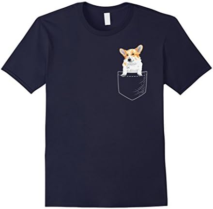 Men's Corgi in Pocket Shirt Large Navy