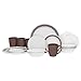 Corelle Sand Sketch Dinnerware Set with Lids (20-Piece)