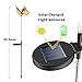 Garden Solar Lights Outdoor, 3 Pack Solar Stake Lights Multi-color Changing LED Garden Lights, Fiber Optic Butterfly Decorative Lights for Yard, Solar Powered Light with a Purple LED Light Stake