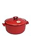 Emile Henry Flame Round Stewpot Dutch Oven, 2.6 Quart, Burgundy