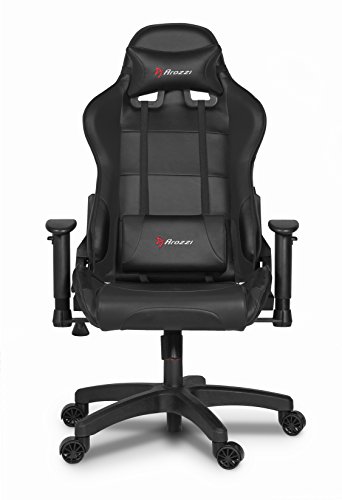 Arozzi Verona Junior Gaming Chair for Kids with High Backrest, Recliner, Swivel, Tilt, Rocker and Seat Height Adjustment, Lumbar and Headrest Pillows Included - Black
