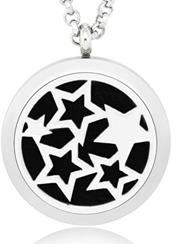 Gergory Hypo-allergenic 316L Surgical Grade Stainless Steel Aromatherapy Essential Oil Diffuser Necklace Pendant