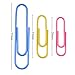 Colored Paper Clips 700 Pieces, EAONE Vinyl Coated Metal Paper Clips 50mm 33mm 28mm Document Paper Organizer Clips for Office School Home, Colors