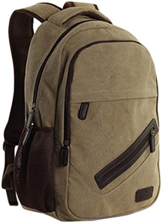 Large Capacity Canvas Backpack Travel Bag School Bags (amy green)