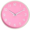 DecoMates Non-Ticking Silent Wall Clock, Pink Fruity Watermelon