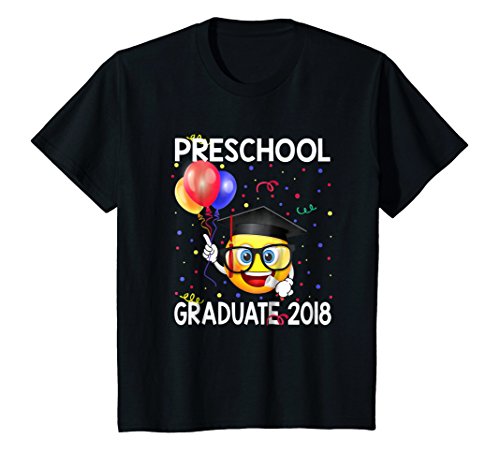 Kids cute emoji balloon preschool graduate 2018 funny t…