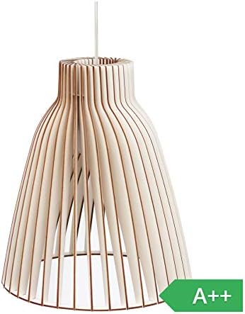 Cassela Valo Pendant Wood Light Wood Pendant Chandelier 38 cm White Glaze …