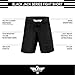 Elite Sports Men's Black Jack Series Fight Shorts, XX-Large