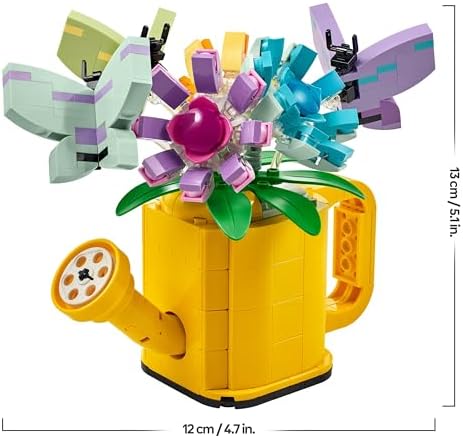 Creator 3 en 1 Flores en Regadera, Convertible en Bota de Agua o 2 Pájaros de Juguete Posados en una Percha, Juego Creativo con Animales de Regalo para Niñas y Niños de 8 Años o Más 31149