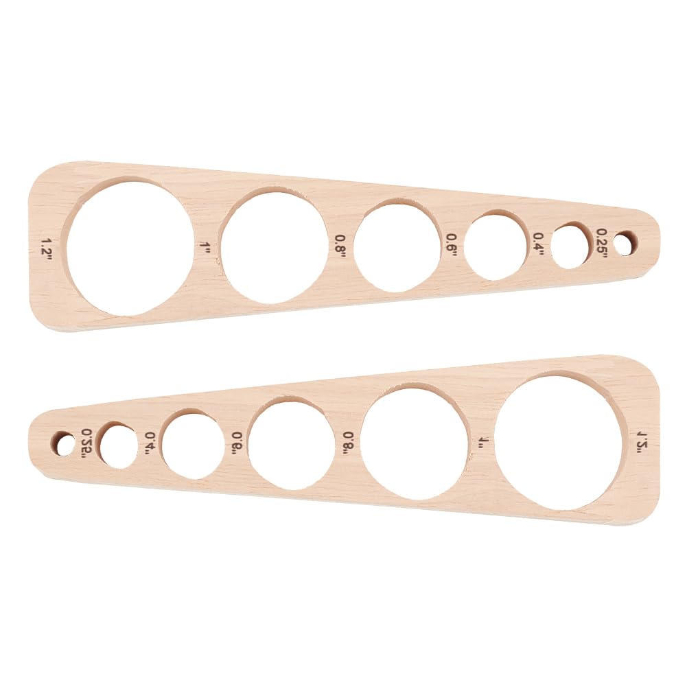 Photo 1 of PH PandaHall Auxiliary Tool for Attaching Safety Eyes and Washers Wood Safety Eyes Insertion Tool Amigurumi Craft Eyes Tool Eyeball Gauge Board for Crochet Stuffed Animal Eyes 5.5~29.5mm 2pcs