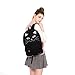 Black Kitty Cat Canvas Backpack