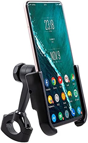 Motorcycle Handlebar Phone Mount – 360 Rotating Waterproof Cell Phone Holder Universal Bike Phone Clamp Holder Compatible with Most 4″ – 7″ Smartphone GPS Navigation Motorcycle Handlebar Phone Mount – 360 Rotating Waterproof Cell Phone Holder Universal Bike Phone Clamp Holder Compatible with Most 4″ – 7″ Smartphone GPS Navigation